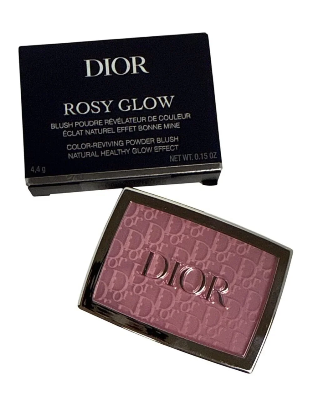 Dior Rosy Glow Color Reviving Powder Blush 001 Pink 0.15 oz 4.4g New in Box